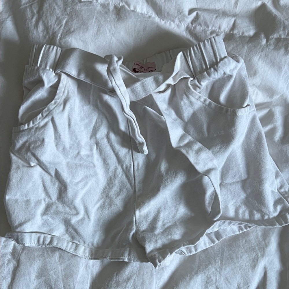 White Kids Shorts